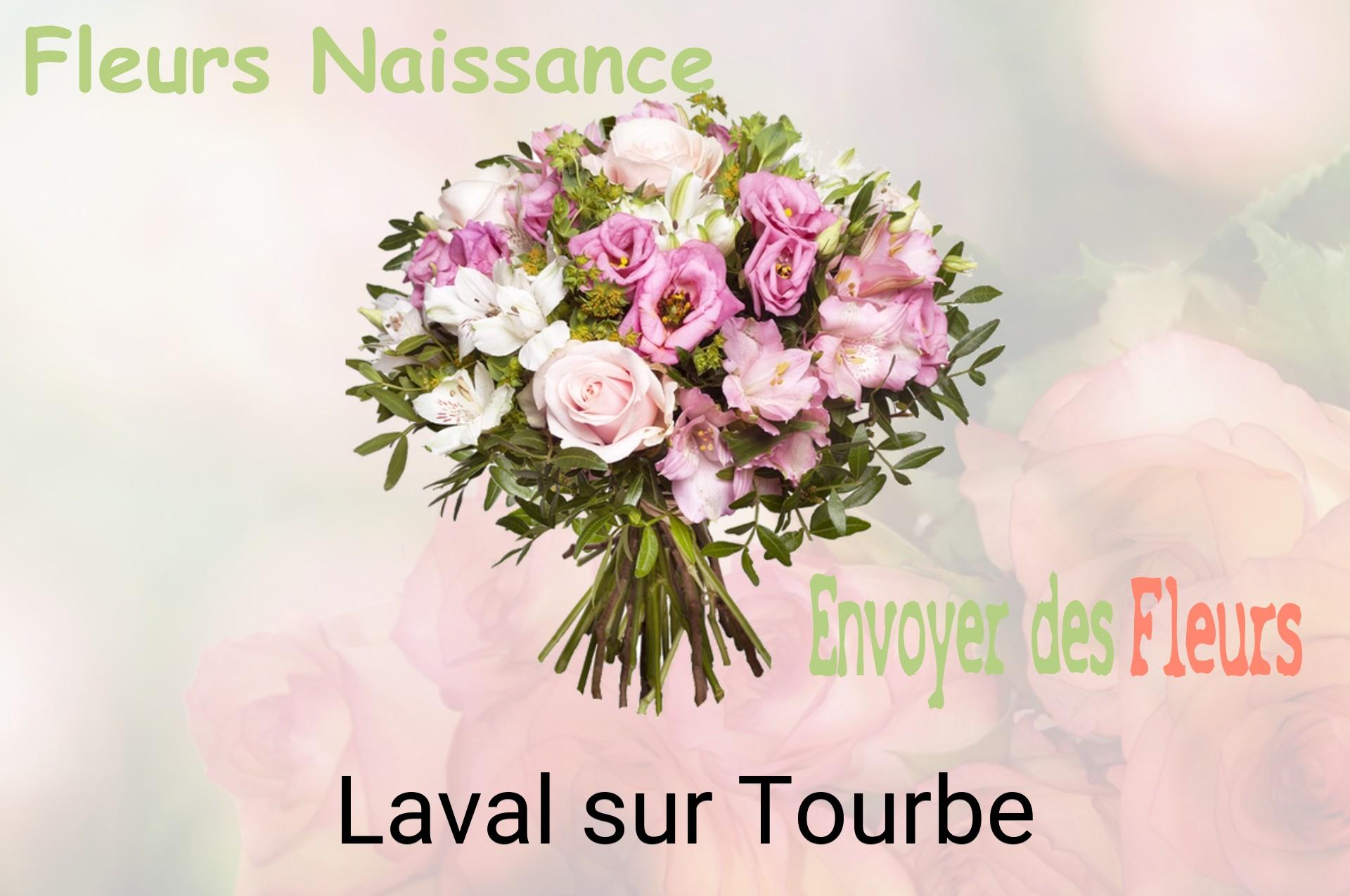 Bouquet de fleurs de naissance livré à Laval-sur-Tourbe